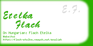 etelka flach business card